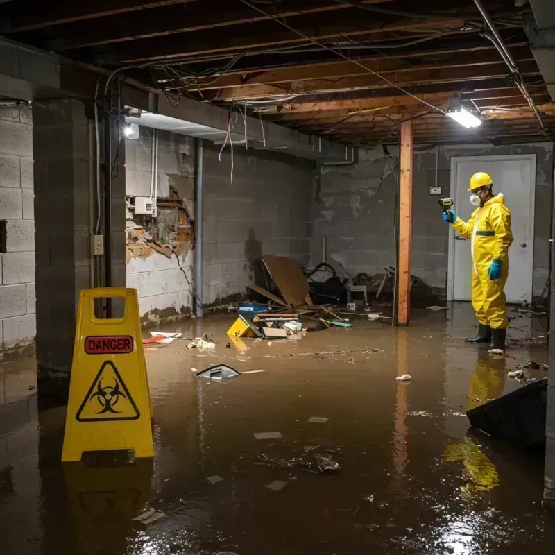 Flooded Basement Electrical Hazard in Woodlawn, NY Property